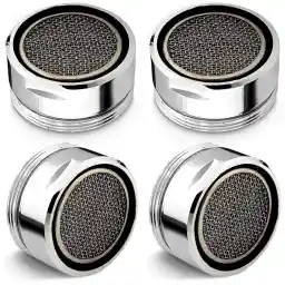 4Pcs Bathroom Faucet Aerator Replacement - 15"/16" 24mm Kitchen Bathroom Sink Attachment High Flow Aerator for Sink Faucet Aerators M24 Male Thread