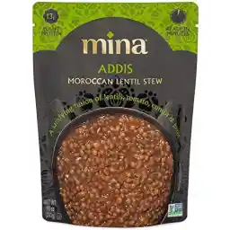 Mina Moroccan Lentils, Ready to Eat, Lentils High In Plant Based Protein, Vegan, Non-GMO, Gluten Free, Kosher, Microwavable, Packaged Meal & Side Dish, 10 oz