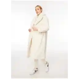 Bej Kadın Kürklü Kaban DESPE023K