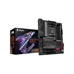 GIGABYTE B650 AORUS ELITE AX AM5 LGA 1718 AMD B650 ATX Motherboard DDR5, M.2, PCIe 5.0, USB 3.2 Gen2X2 Type-C, WiFi 6E, 2.5GbE LAN, Q-Flash Plus, EZ-Latch