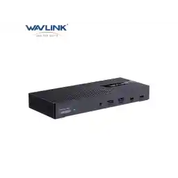Wavlink USB C Triple Monitor Docking station With 100W Laptop Charging, 3X HDMI, 2X DisplayPort, 6X 10Gbps USB Ports, Gigabit Ethernet, Audio&Mic for MacBook M1/M2/M3/M4, USB4, Windows& More