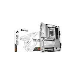 GIGABYTE B650 AORUS ELITE AX ICE AM5 LGA 1718 AMD B650 ATX Motherboard with 5-Year Warranty, DDR5, Triple M.2, PCIe 5.0, USB 3.2 Gen2X2 Type-C, WiFi 6E, 2.5GbE LAN, Snow White, EZ-Latch