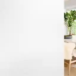 rabbitgoo Window Privacy Film, Non-Adhesive Frosted Glass Window Film for Bathroom, Static Cling Heat Blocking Stickers for Home Indoor Opaque Frosting Coverings House Tint, Matte White 17.5" x 78.7"