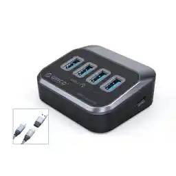 ORICO 4 Port USB 3.2 HUB Type USB C Splitter With 5V2A Type C Power Port, C to C cable, USB A Adapter for MacBook Accessories