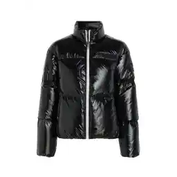 Siyah Kadın Mont NEW YORK GLOSS PUFFER JACKET