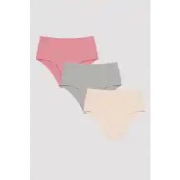 Penti Soft Color 3lü Yüksek Bel Çok Renkli Slip Külot