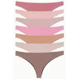 Nicoletta Kadın Külot 7'li Paket Likralı Brazillian Taş