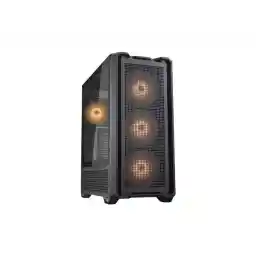 COUGAR MX600 RGB Black Mid Tower Gaming Case, 400mm GPU supported, built-in Front 140mm ARGB Fan x3 & Rear 120mm ARGB Fan x1, E-ATX supported along with 8 Expansion Slots