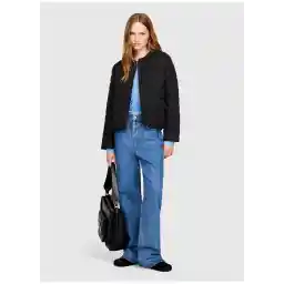 Sisley Sisley Siyah Kadın Bisiklet Yaka Mont 2919LN02L