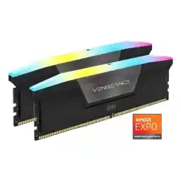 CORSAIR Vengeance RGB 32GB (2 x 16GB) 288-Pin PC RAM DDR5 6000 (PC5 48000) XMP 3.0 AMD EXPO Desktop Memory Model CMH32GX5M2B6000Z30K