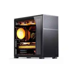JONSBO D41MESH BLACK ATX Computer Case, Tempered Glass-1 Side,Support MB ATX/M-ATX ,Support GPU RTX 4090(335-400mm),360/280/240AIO,Power ATX/SFX:100mm-220mm,Multiple Tool-free Design, Black