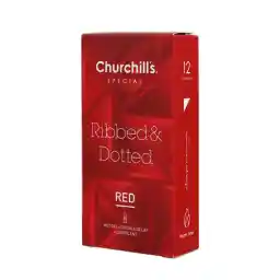 کاندوم اسپشیال خاردار و شیاردار تأخیری همراه با دابل روان کننده و ژل گرم بسته 12عددی | چرچیلز