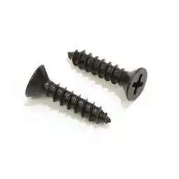 8 x 3/4'' Black Oxide Coated Stainless Flat Head Phillips Wood Screw (100 Pack), 18-8 (304) Stainless Steel Screws Corrosion Resistant Flat Head by Bolt Dropper