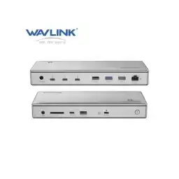 WAVLINK Thunderbolt 4 Docking Station, 98W PD, Single 8K or Dual 4K Display for MacBook Pro/Air Thunderbolt 4/3, USB-C/USB 4 Windows(4xTBT 4, 4xUSB-A, USB-C, 2.5GbE, SD, Audio)