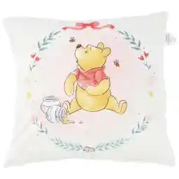 Taç Disney Winnie The Pooh Lisanslı Karakter Baskılı%100 Pamuk Kırlent, Çok Renkli, 40x40 cm