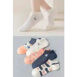 BGK 5 Çift Tavşan Desenli Kadın Çorap