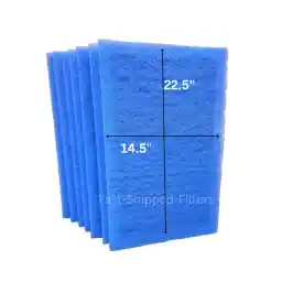 Fast-Shipped-Filters 7 Pack 20x25 Replacement Filter Pads Compatible with Dynamic Air Cleaner 20x25 Refill Blue