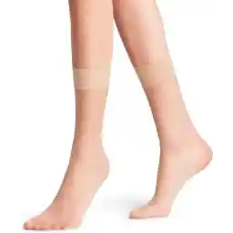 FALKE Shelina eenkleurig materiaal transparant 12 DEN sokken dames huidskleur - maat 39-42