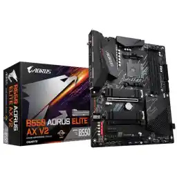 GIGABYTE B550 AORUS ELITE AX V2 AM4 AMD B550 ATX Motherboard with Dual M.2, SATA 6Gb/s, USB 3.2 Gen 2, 2.4/5 GHz Dual-Band, 2.5 GbE LAN, PCIe 4.0