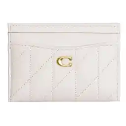 Coach Quilted Pillow Leather Essential Card Case, Chalk