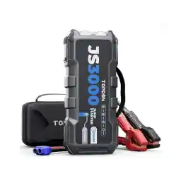 TOPDON JS3000 Car Jump Starter 3000A Peak 24000mAh Car Battery Booster for Up to 9L Gas/ 7L Diesel Engines, 12V Portable Car Battery Charger with Handle Jumper Cable and EVA Protection Case