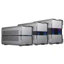 Phanteks Evolv Shift XT PH-ES121XT_DGS01 Silver Aluminum / Steel / Tempered Glass Mini-ITX Computer Case