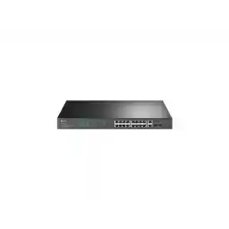TP-Link TL-SG1218MP | 16 Port Gigabit PoE Switch | 16 PoE+ Ports @250W, w/ 2 Uplink Gigabit Ports + 2 Combo SFP Slots | Plug & Play | Sturdy Metal | Rack-mountable