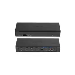 WAVLINK DisplayLink Laptop Docking Station, Quad Monitor 5K/4K@60Hz, 100W Charging For Thunderbolt 4/3, USB-C/A - M1 M2 Mac/Windows/Chrome/Ubuntu With 4 HDMI, 4 DP, 180W Power, SD 4.0 CR, 2.5Gbps LAN