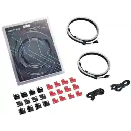 Phanteks NEON Digital-RGB LED Strip Combo Set - 2x 400mm Smooth Lighting Strip, Full Color Range, Flexible Mounting, PH-NELEDKT_CMBO