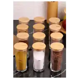 Bambum Zolla Prestige 12 Adet Baharatlık - Baharat Etiketi Hediyeli 65 Adet