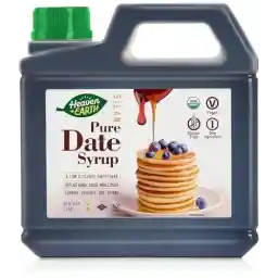 Heaven & Earth 100% Organic Date Syrup, Silan (3.3 lb) 52.8oz | 1 Ingredient | All Natural Honey Alternative | Low Glycemic Index | Great Sugar Replacement | Organic Date Honey | Bulk Size | Kosher - Including Passover