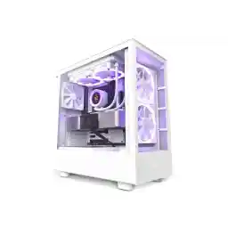 NZXT H5 Elite - All White CC-H51EW-01 White SGCC Steel, Tempered Glass ATX, Micro-ATX, mini-ITX Computer Cases