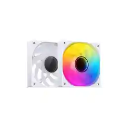 JONSBO SL-120ARGB WR ( Reverse) Case Fan,Reverse Blade, 120mm Silent Series Fan, Simple frame, Axial lasagna lens, Lower Noise , White