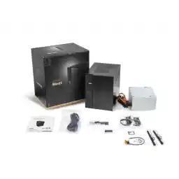 ASRock DESKMEET X300 Mini PC Barebone System AMD X300 DisplayPort, HDMI & D-Sub Supports a discrete Dual slot Graphics card up to 20CM(card not included) 8 Liter compact size