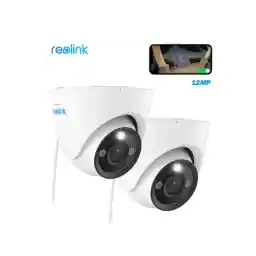 REOLINK 12MP 6K RLC-1224A PoE Dome Camera Outdoor, 93° Wide Angle,700lm Color Night Vision, Human/Vehicle/Pet Detection, Two Way Talk, Up to 256GB microSD Card, 2 Pack