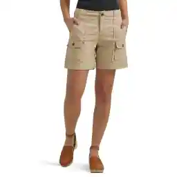 Lee Women's Flex-to-Go Mid-Rise Relaxed Fit 6" Cargo Short