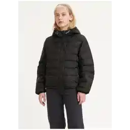 Edie Packable Jacket Caviar Düğmeli Standart Kalıp Siyah Kadın Ceket