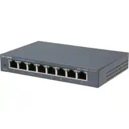 TP-Link 8 Port Gigabit Ethernet Network Switch | Ethernet Splitter | Sturdy Metal w/ Shielded Ports | Plug-and-Play | Traffic Optimization | Unmanaged (TL-SG108)
