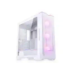 Phanteks Eclipse G500A DRGB, High Performance Mid-Tower Case, Mesh Front Panel, Integrated D/A-RGB Lighting, Tempered Glass Window, 3x M25-140 D-RGB Fans, Matte White