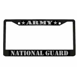 U.S. Army National Guard Design Heavy Duty Metal Car License Plate Frame Auto Tag Holder