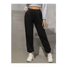 Genel Markalar Yüksek bel paça lastikli kadın eşofman altı