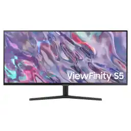 SAMSUNG VIEWFINITY S5 34" 2K 3440 x 1440 WQHD 100Hz FreeSync HDR10, 21:9 Monitor for work and gaming LS34C502GANXZ