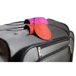 The Luggit Luggage Handle Wrap and ID Tag 2 Pack from Dream Essentials (Orange & Pink)