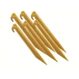 Coleman Tent Pegs, 9-Inch Long Durable Plastic Tent Stakes, 6-Pack