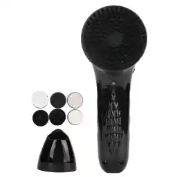 Electric Shoe Polisher, Rechargeable Shoe Cleaning Leather Care, Portable Handheld Shoe Shine Kit, Shining Dust Cleaner Polishing Brightening Brushes(Black)