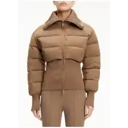 Deve Tüyü Kadın Geniş Yaka Normal Kalıp Puffer Mont K20K205951PKO