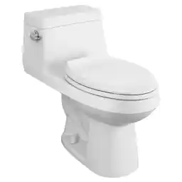 American Standard 2961A104SC.020 Colony One-Piece Toilet with Seat, Chair Height, Elongated Front, White, 1.28 GPF