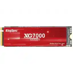 KingSpec XG 7000 2TB M.2 2280 PCIe Gen 4.0x4 NVME 1.4 Speed up to 7400MB/s Write Speed Up to 6600MB/s Internal Solid State Drive for PS5 PC Desktop Laptop Game-Player Non-Heatsink