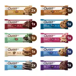 Quest Nutrition Ultimate Variety Pack Protein Bars, High Protein, Low Carb, Gluten Free, Keto Friendly, 12 Count