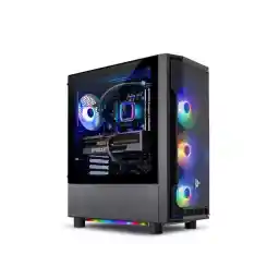 Skytech Shadow Gaming PC Desktop INTEL Core i7 12700F 2.1 GHz, NVIDIA RTX 4060, 1TB NVME SSD, 16GB DDR4 RAM 3200, 600W GOLD PSU, 240mm AIO, 11AC Wi-Fi, Windows 11 Home 64-bit